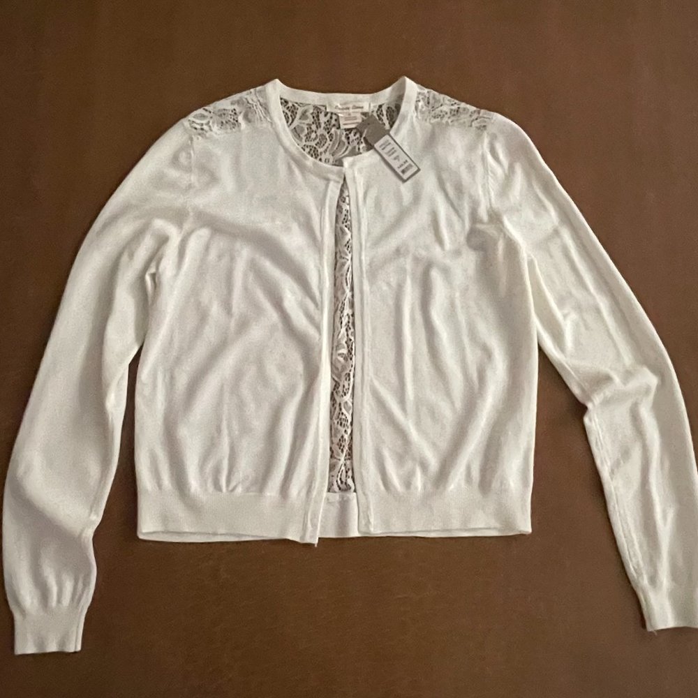 Luxxe Lane Sweater - Lace back - Size Small NWT